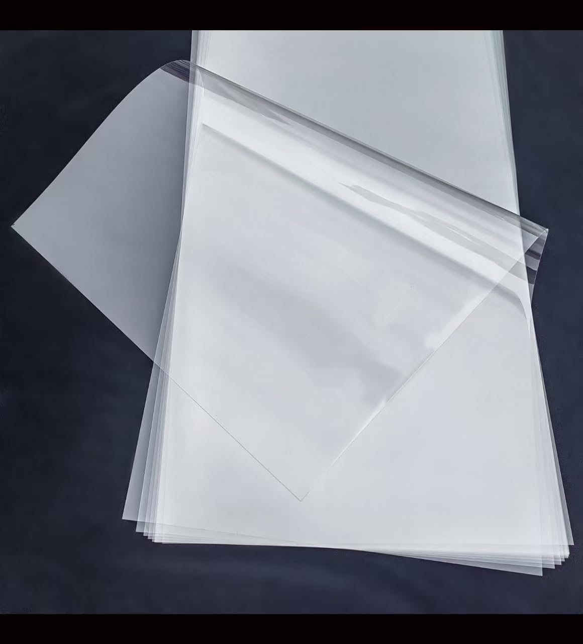 Transparent Blank Mylar Stencil Sheets for Cutting, Gift, 12" x 12" 6 mil/0.15mm Thick 15 Sheets.Acetate Template Material, Craft Plastic Sheets (12×12” /6 mil)