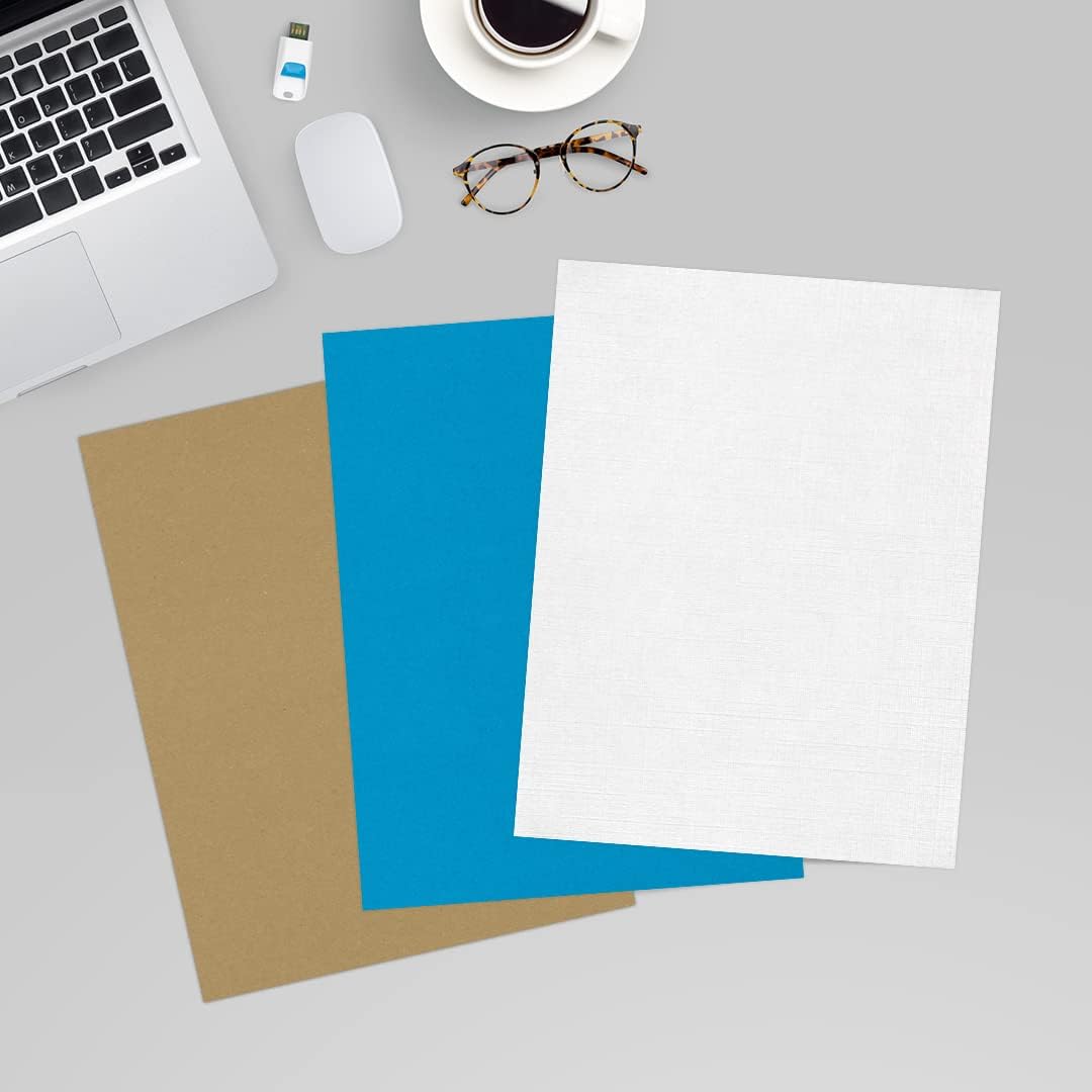 LUXPaper 8.5" x 11" Paper | Letter Size | White Linen | 24lb. (60lb. Text) | 500 Qty