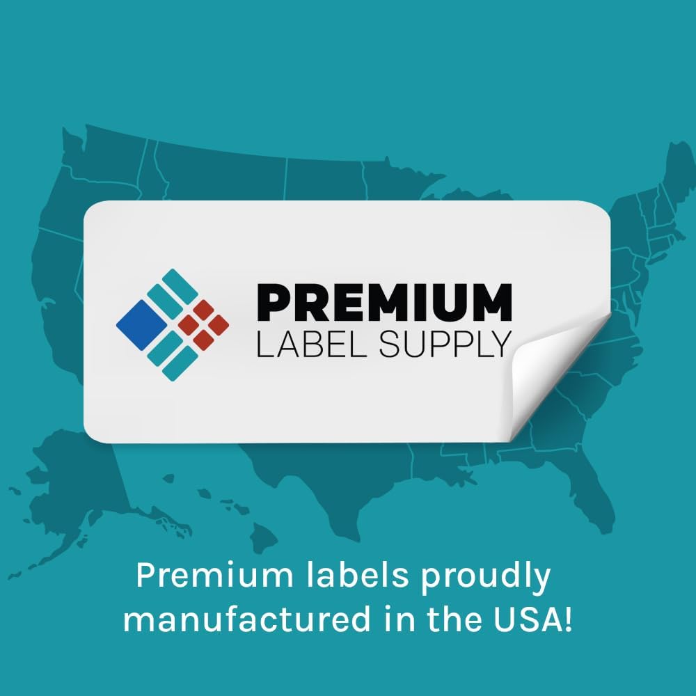 Premium Label Supply Brown Kraft Sticker Labels – 2.5" x 1.563" – Laser/Inkjet Compatible – (18 per Sheet), 1000 Sheets – 18,000 Total Adhesive Labels