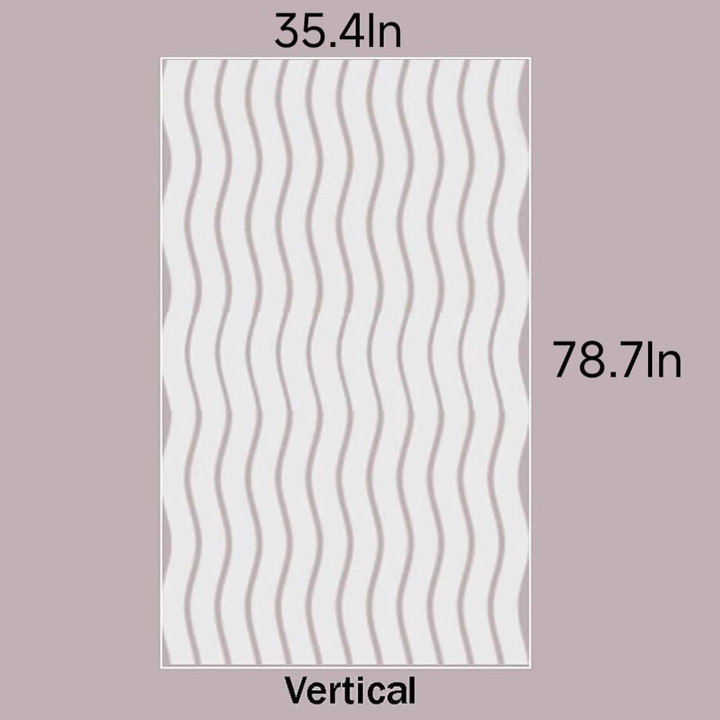 LEMON CLOUD Window Film for Privacy and Light Protection,Non Adhesive Removable Glass Covering Opaque Window Sticker Self Static Cling Vinyl Glass Film for Home Office (35.4 x 78.7 Inch,Wavy)