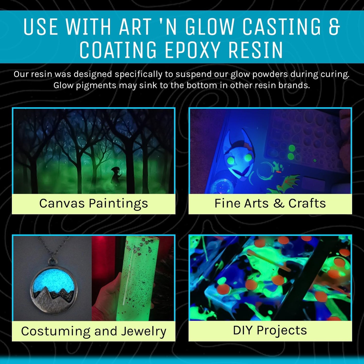 Glow in The Dark Pigment Powder - Neutral and Fluorescent Color for Art Painting, Fine Art, Nail Art Paint, and DIY Crafts - Long Lasting, 10+ Color Options - Neutral White - (12 Grams/ .42oz)