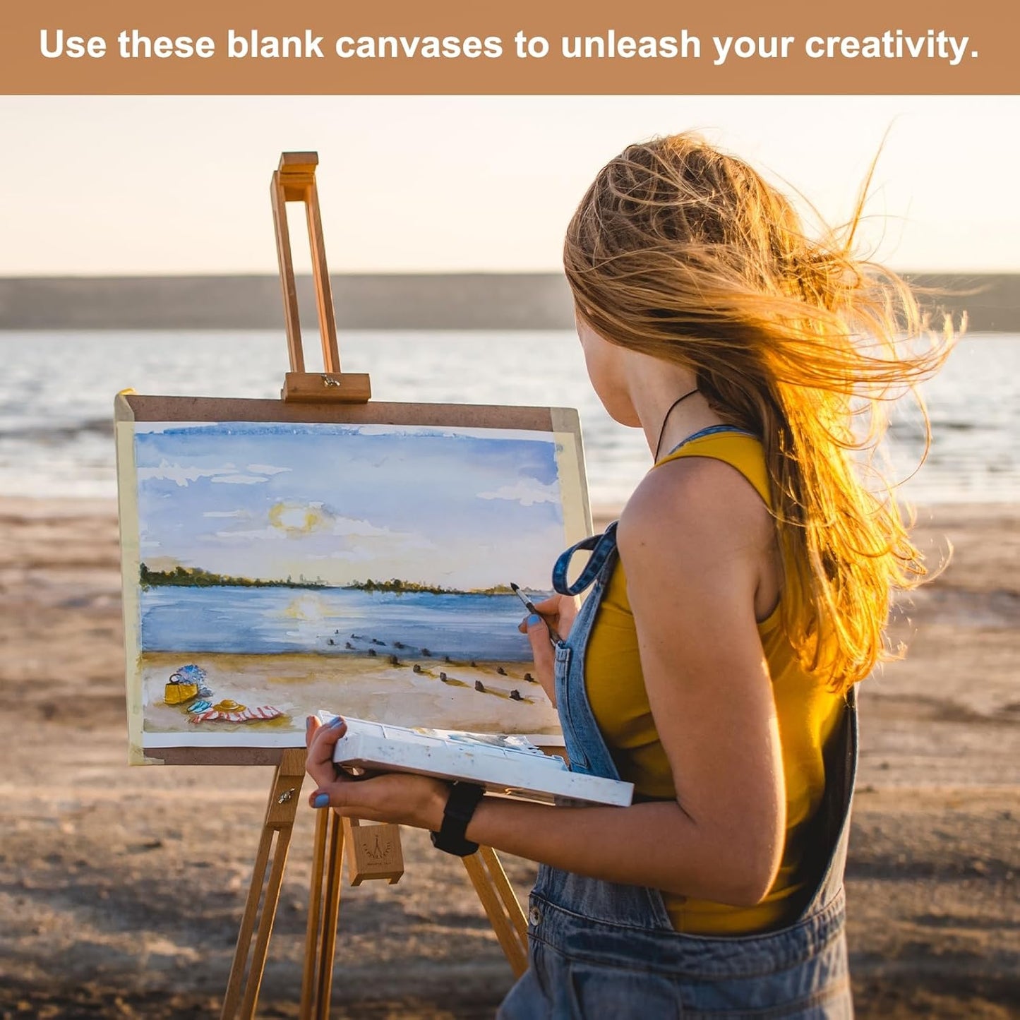 MECCANIXITY Canvas Boards for Painting, 12x16 Cotton Blank Primed Art Canvas Panels Acid-Free for Painting Supplies Oil Acrylic Tempera Watercolor Pouring Paint Artists(White, Pack of 5)