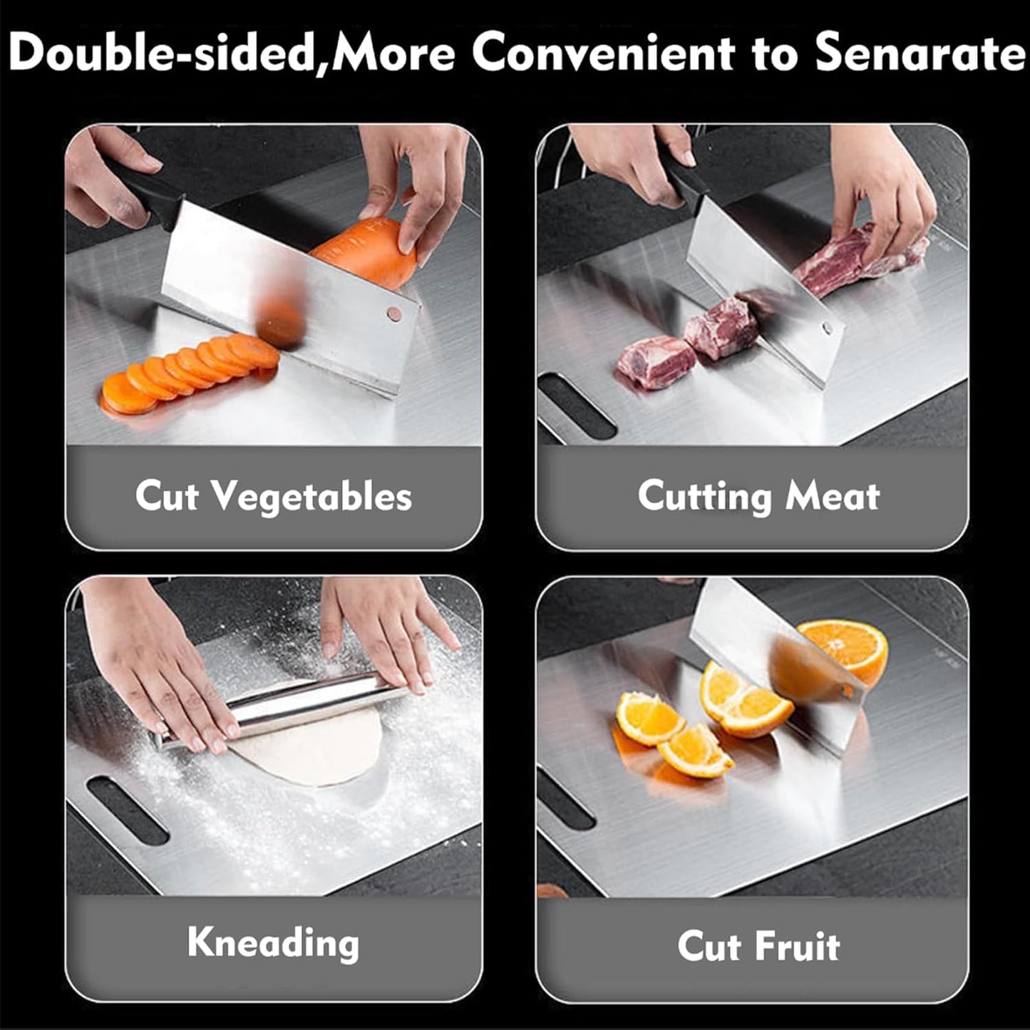 Titanium Cutting Board - 1 pack Titanium Cutting Boards for Kitchen,Double Sided Titanium Cutting Mat(11.81 * 17.91in)