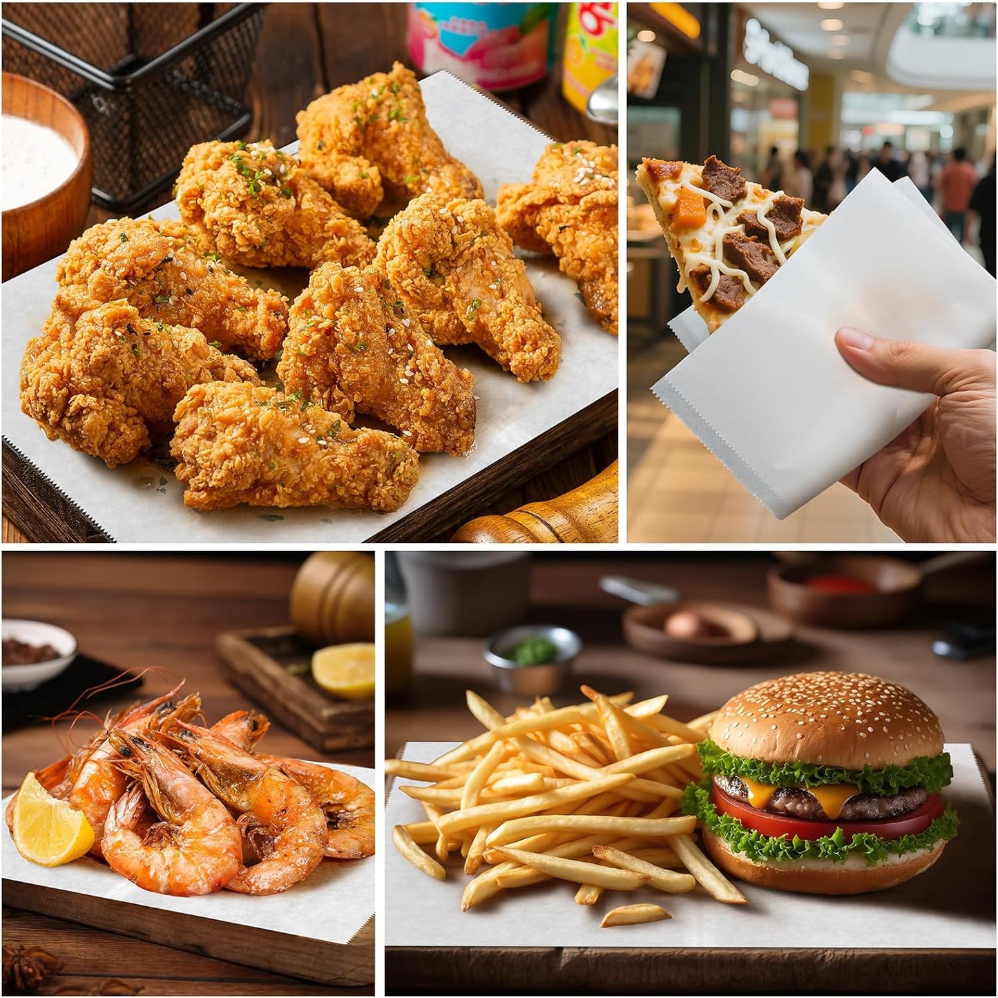 Precut POP UP Deli Paper Sheet Pack of 200, Interfolded Heavy Paper for Food Wrap and Serving (8" x 10-1/2", White)