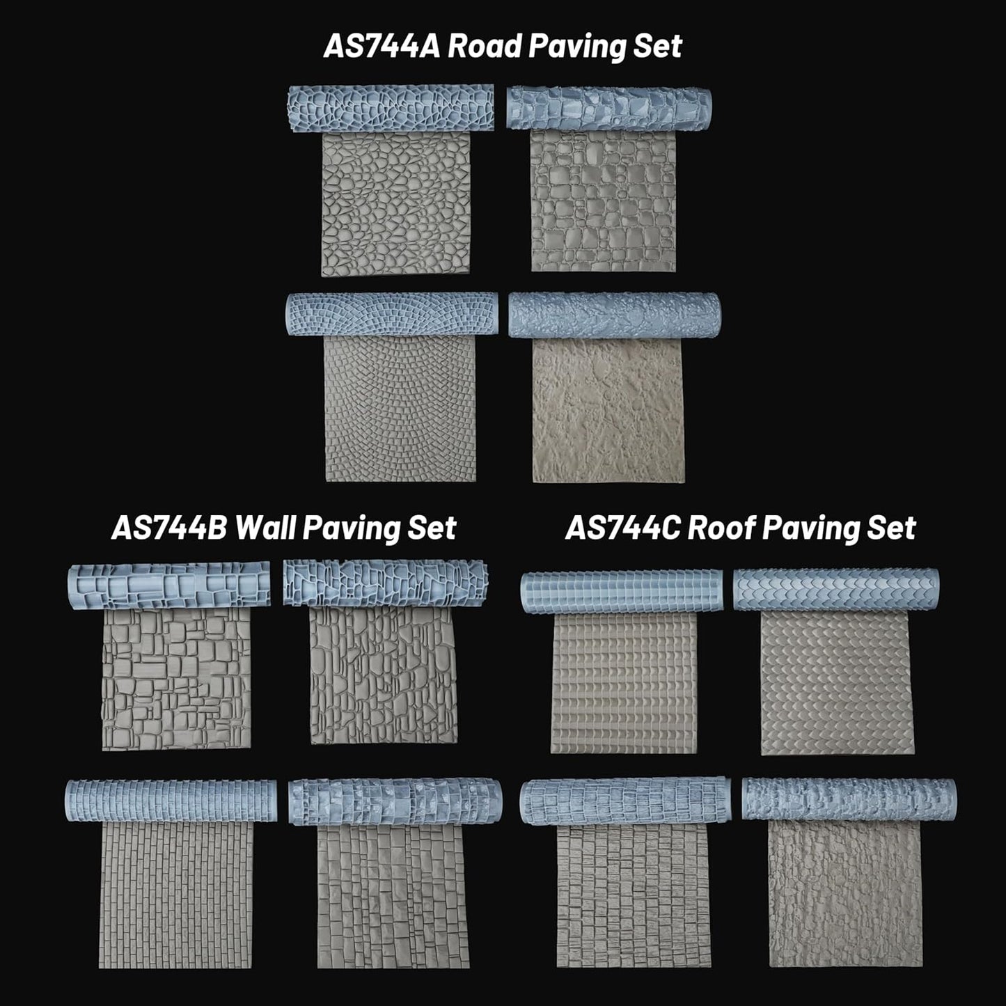 Terrain Roller Set for Foam Modeling – Build Stunning Roofs for DND Terrain Bundles, RPG Accessory Building Blocks for Adults, Table Maps, and Dungeons and Dragons Worlds-AS744C