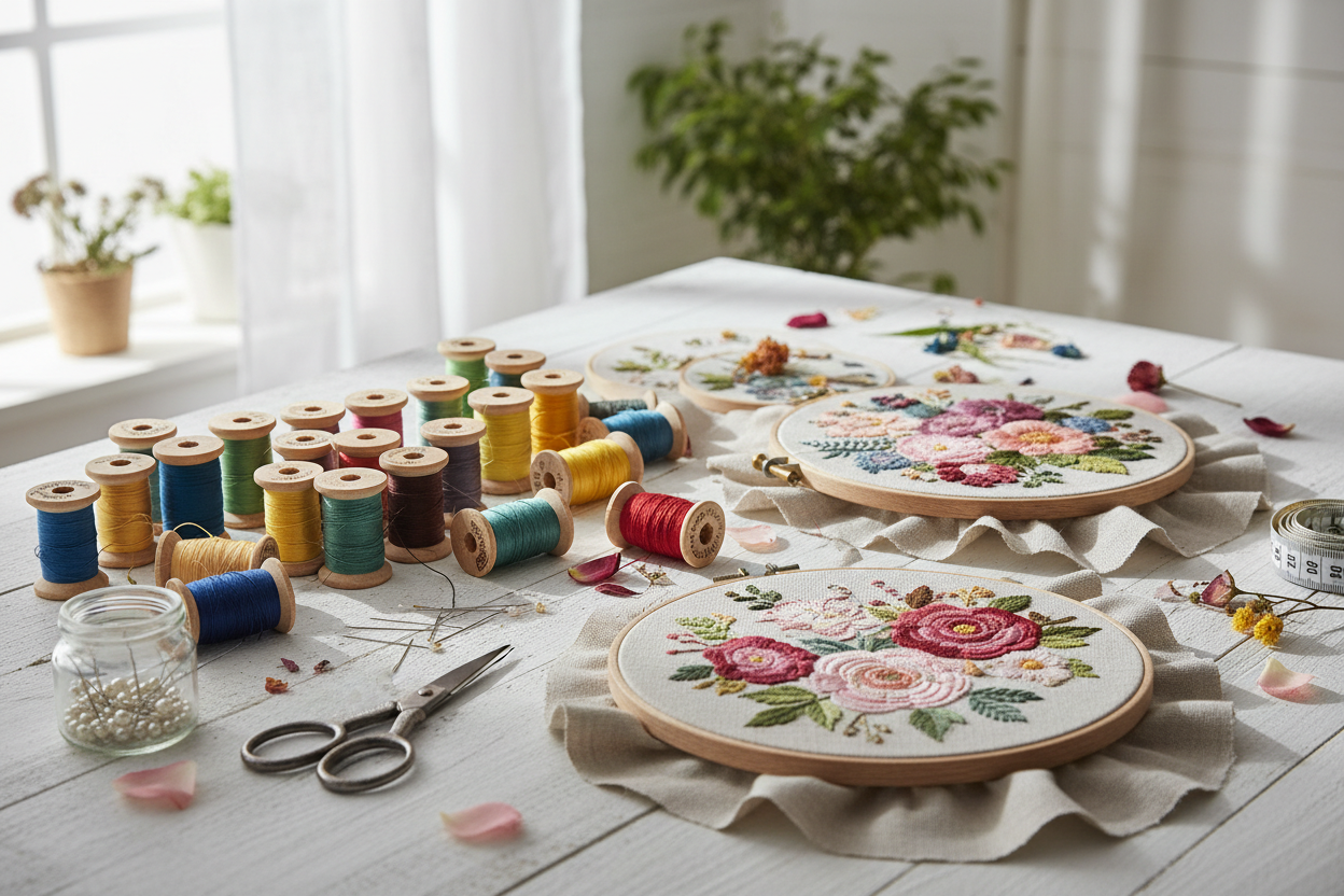 Modern Embroidery Techniques: From Basic Stitches to Contemporary Designs