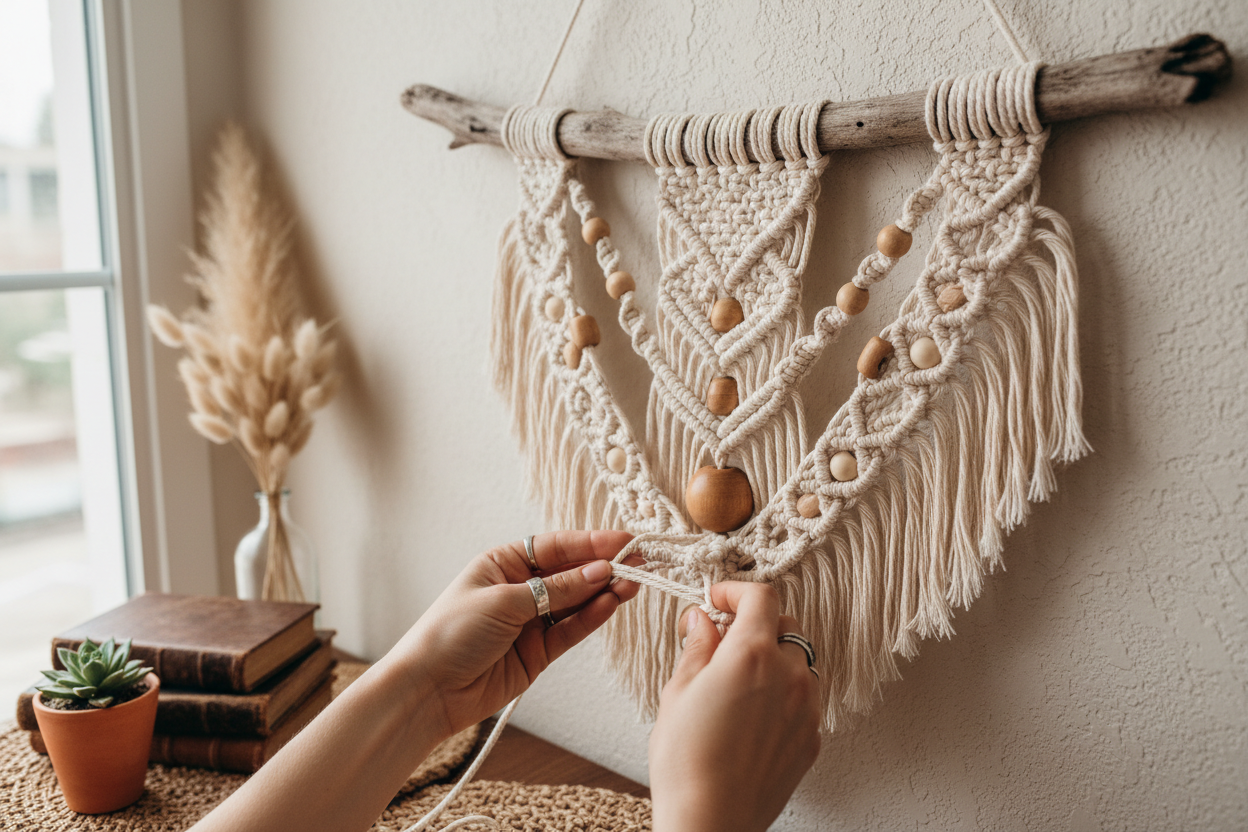 Macrame for Beginners: Essential Knots, Tools, and Your First 3 Projects
