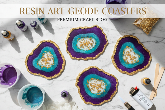 How to Make Stunning Resin Art Geode Coasters: A Step-by-Step Guide