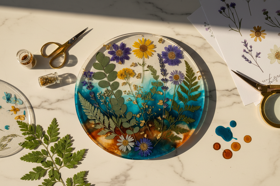 How to Create Stunning Resin Art with Pressed Botanicals