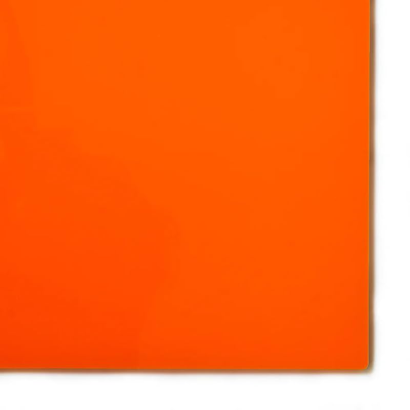 KastLite Colored Acrylic Sheets Nominal 18" x 24" - Plastic Sheet Easy to Cut, Saw, Shape, Laser Cut - Ideal for Arts & Crafts & DIY Projects- Durable, Lightweight, Scratch Resistant - Orange 4 Pack