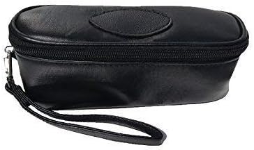 Alex Cramer The Perfect Traveler Classic Domino Set with Leather-Look Travel Case and a Deck of Miniature Playing Cards (Dominoes Set)