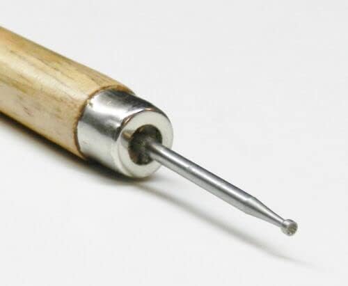 Wire Rounder Tool with Wooden Handle Debur Wire End Wire Working Tool Round Bur By JTS