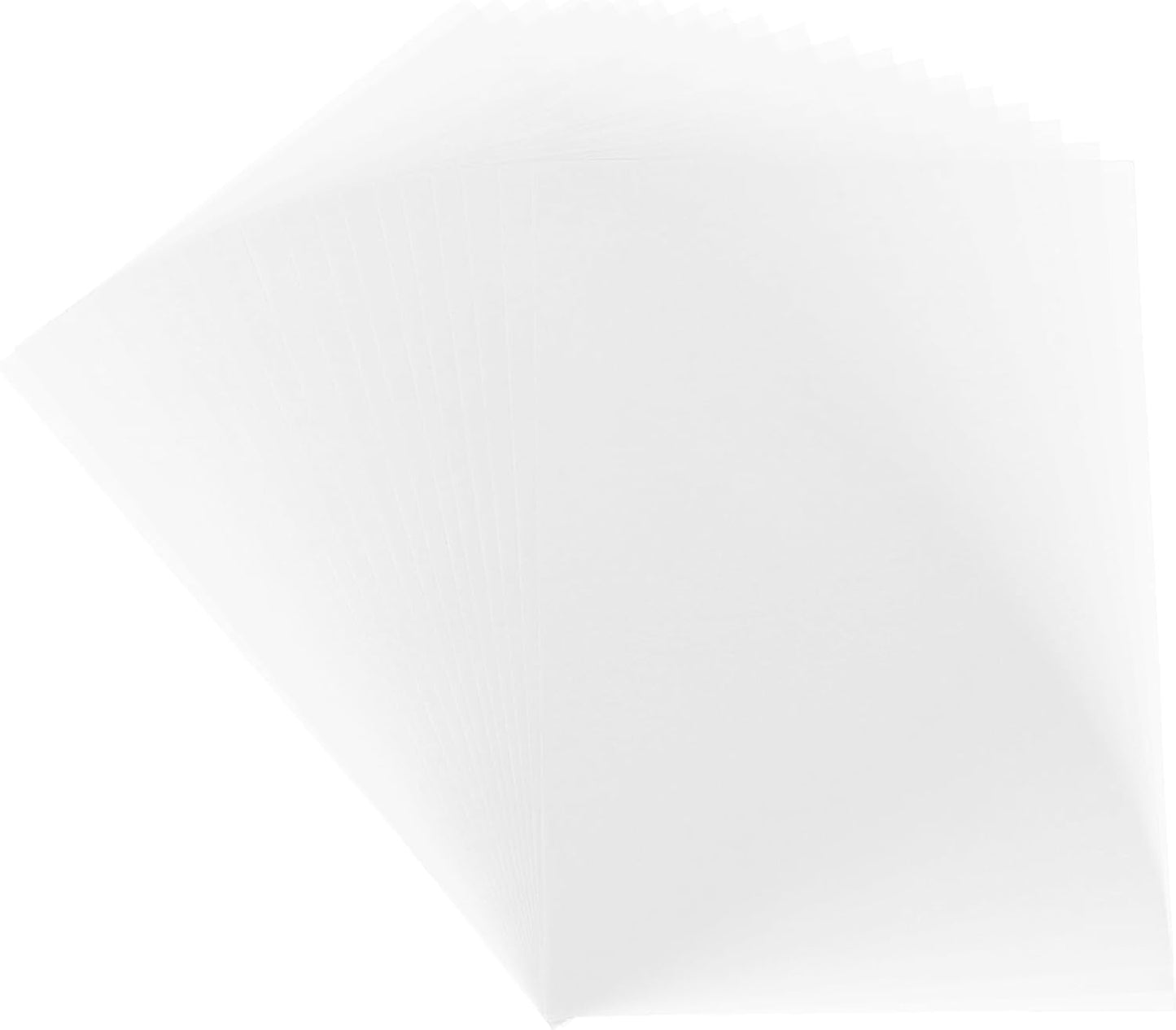 MECCANIXITY Colored Vellum Paper, 40 Sheet White Transparency 8.5 x 11 Printable Vellum Paper, Translucent Vellum Sheets for Printing Wedding Invitations Ink Jet Laser Printer