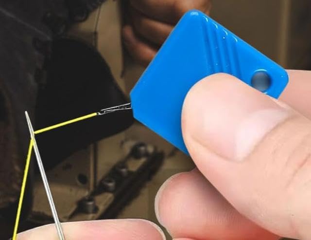 Automatic Needle Threaders for Hand Sewing, 2025 Upgrade Embroidery Floss, Sewing Machine Needle Threader, Sewing Supplies Tool, Fits All Needle Sizes (10, Green)