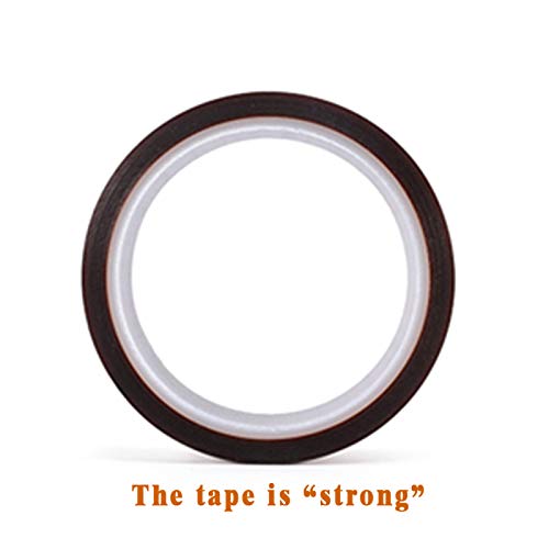 EQUTY BAYMERS 2 Rolls 20mm X 33m 108ft Heat Tape,Adhesive Heat Resistant/Transfer Tape, Heat Vinyl Thermal Sublimation Press Tape,No Residue,Electronics,Soldering,Protecting Circuit Board