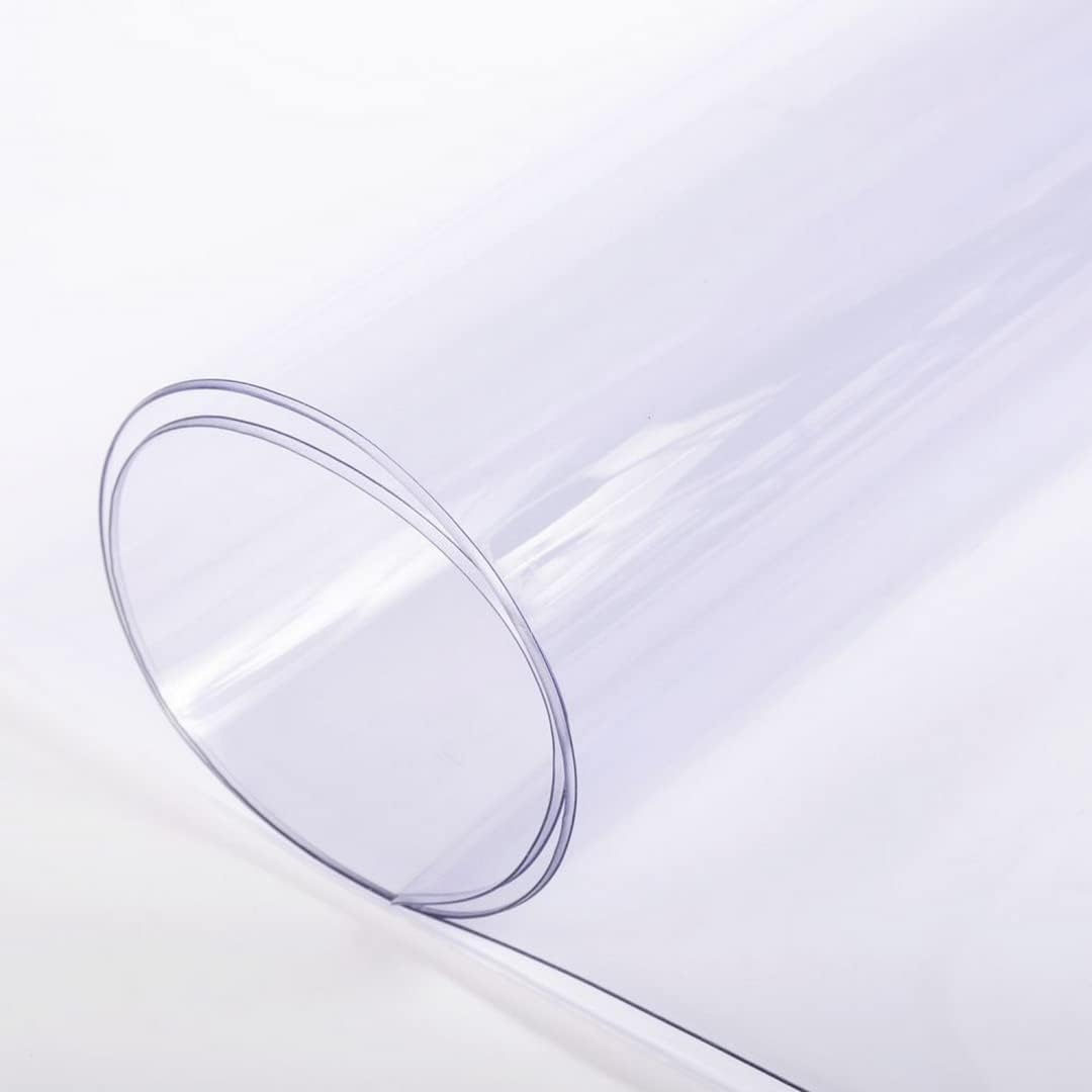 Farm Plastic Supply - Clear Vinyl Sheeting - 15 Mil - (4'6" x 125') - Vinyl Plastic Sheeting, Clear Vinyl Sheet for Storm Windows, Covering, Protection, Tablecloth Protector