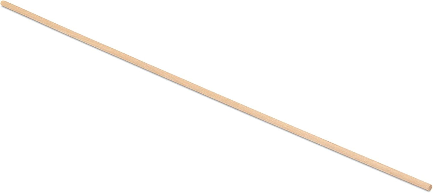 Wooden Dowel Rod, 1/8 Inch x 12 Inch Wood Dowels, Pack of 100 Wooden Dowels for Crafts, Unfinished Hardwood Wooden Dowels Rods, Strong Wood Rod Dowels for Crafting and DIYers