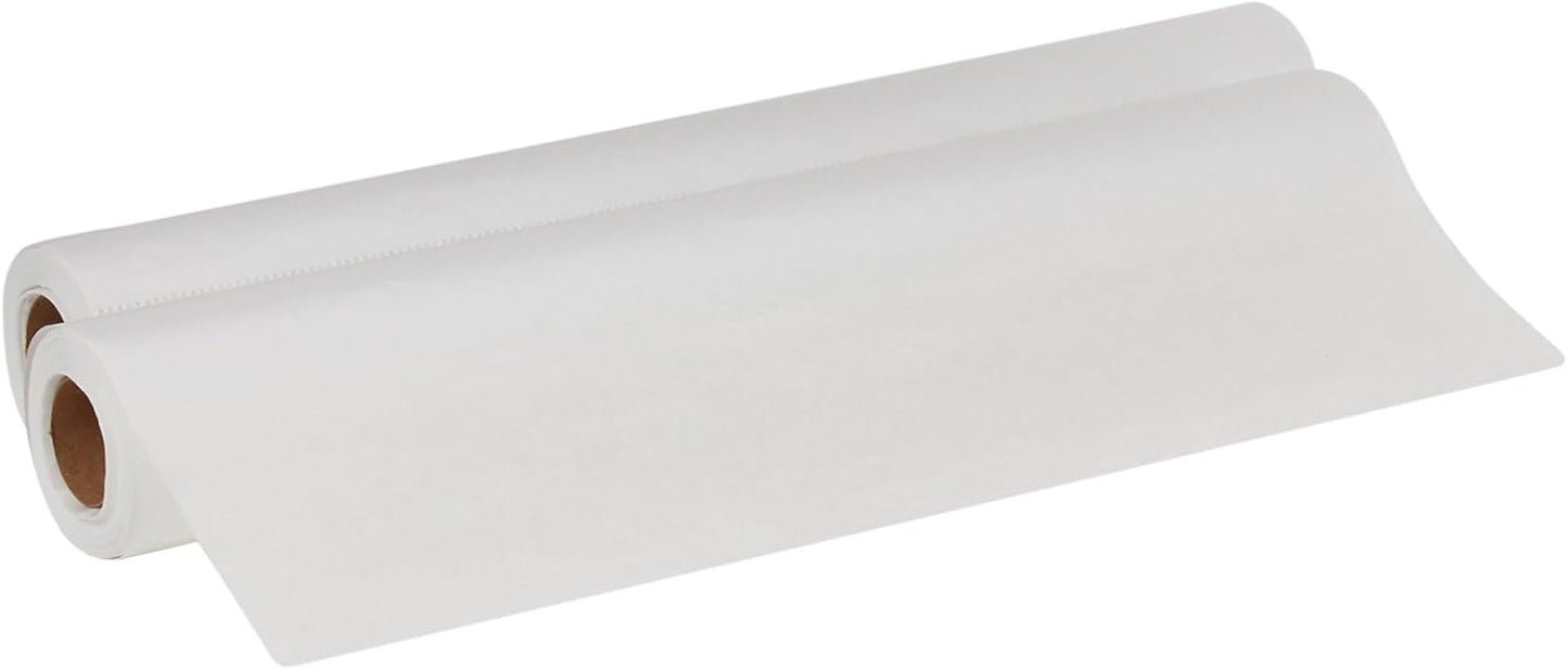 McKesson Medical Exam Table Paper [12 Rolls] – Bed Table Sheet Cover for Diaper Changing, Waxing, Nursing, Chiropractor, Patternmaking, Tracing - Premium Smooth Paper Roll - White, 18 in x 200 ft