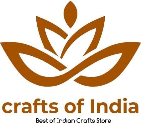 CraftsofIndia® Pair of Giraffe Wooden Blocks Stamps for Printing on Textiles, Pottery Crafts,Henna, Scrapbooking (Set of 2)