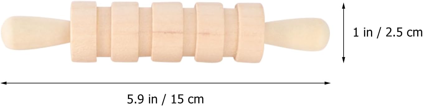 Small Wooden Rollers Mini Wooden Rolling Pin for Wood, Clay, and Dough Crafts for Christmas and Birthday Celebrations