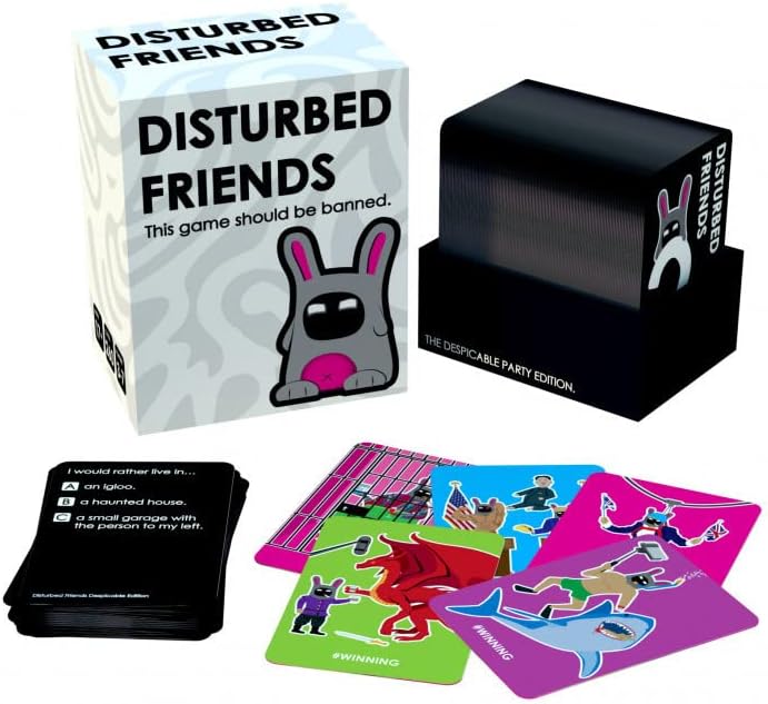 Disturbed Friends | The Despicable Party Edition | A Great Party Game to Play with Friends | Find Out How Disturbed Your Friends Actually are!
