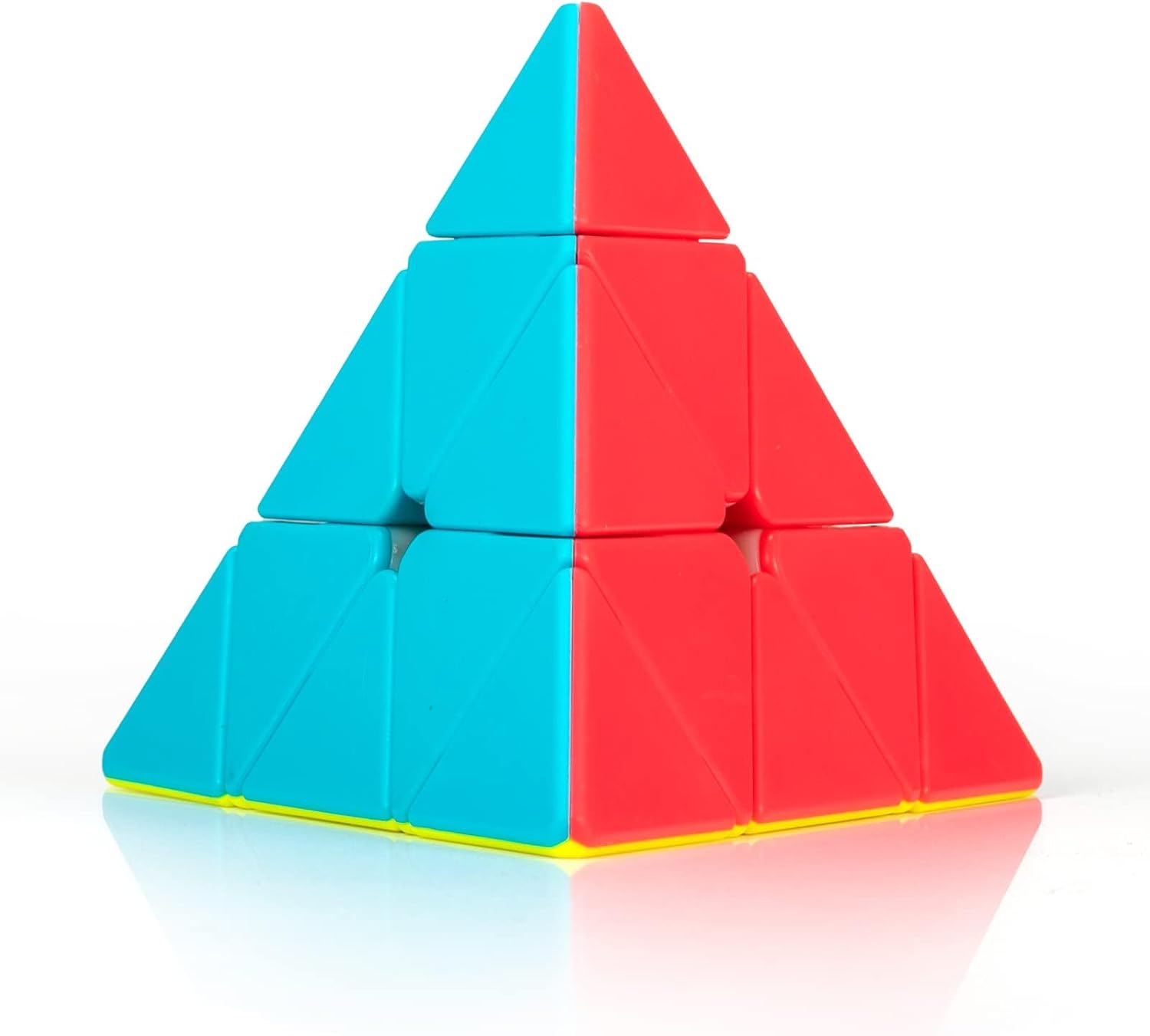 Stickerless Pyraminx Speed Cube – Smooth Turning Magic Pyramid Puzzle for Kids & Adults