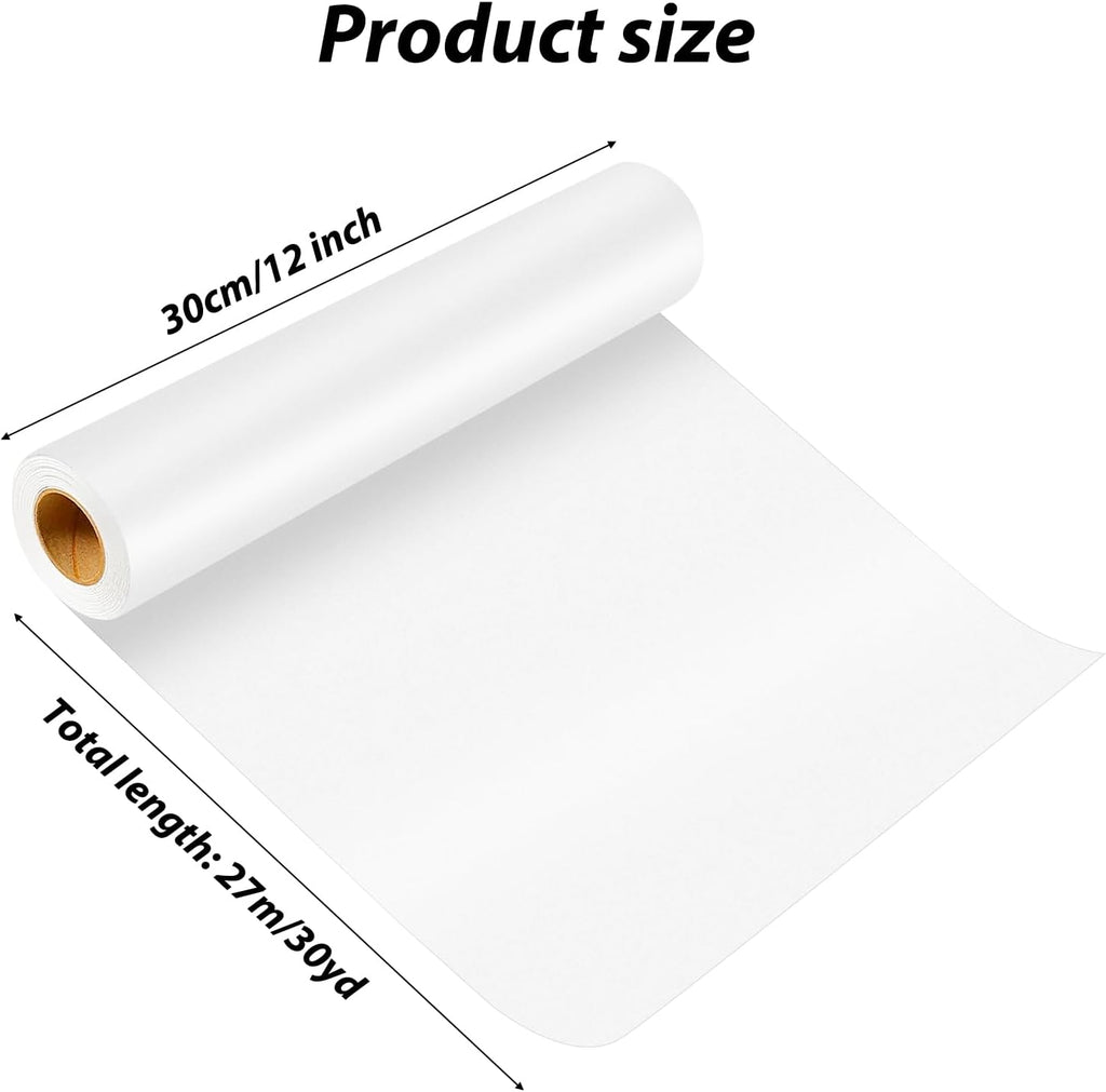 Tracing Paper Roll 12 Inches x 30 Yards, Trace Paper White ‌Translucent‌ Pattern Paper Tracing Paper for Drawing, Sewing, Sketch