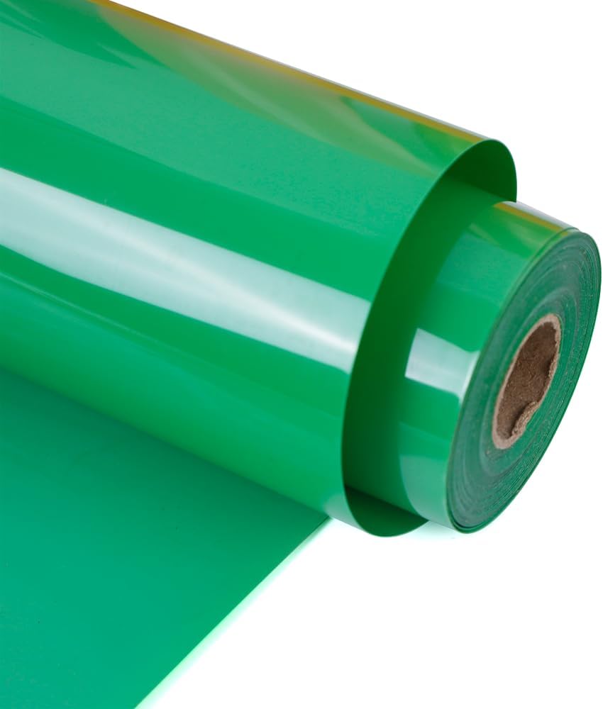 RENLITONG Matte Fruit Green Iron on Vinyl Roll -12Inch x 13ft HTV Heat Transfer Vinyl for T-Shirt HTV Rolls for All Cutter Machine - Easy to Cut & Weed for Heat Vinyl Design