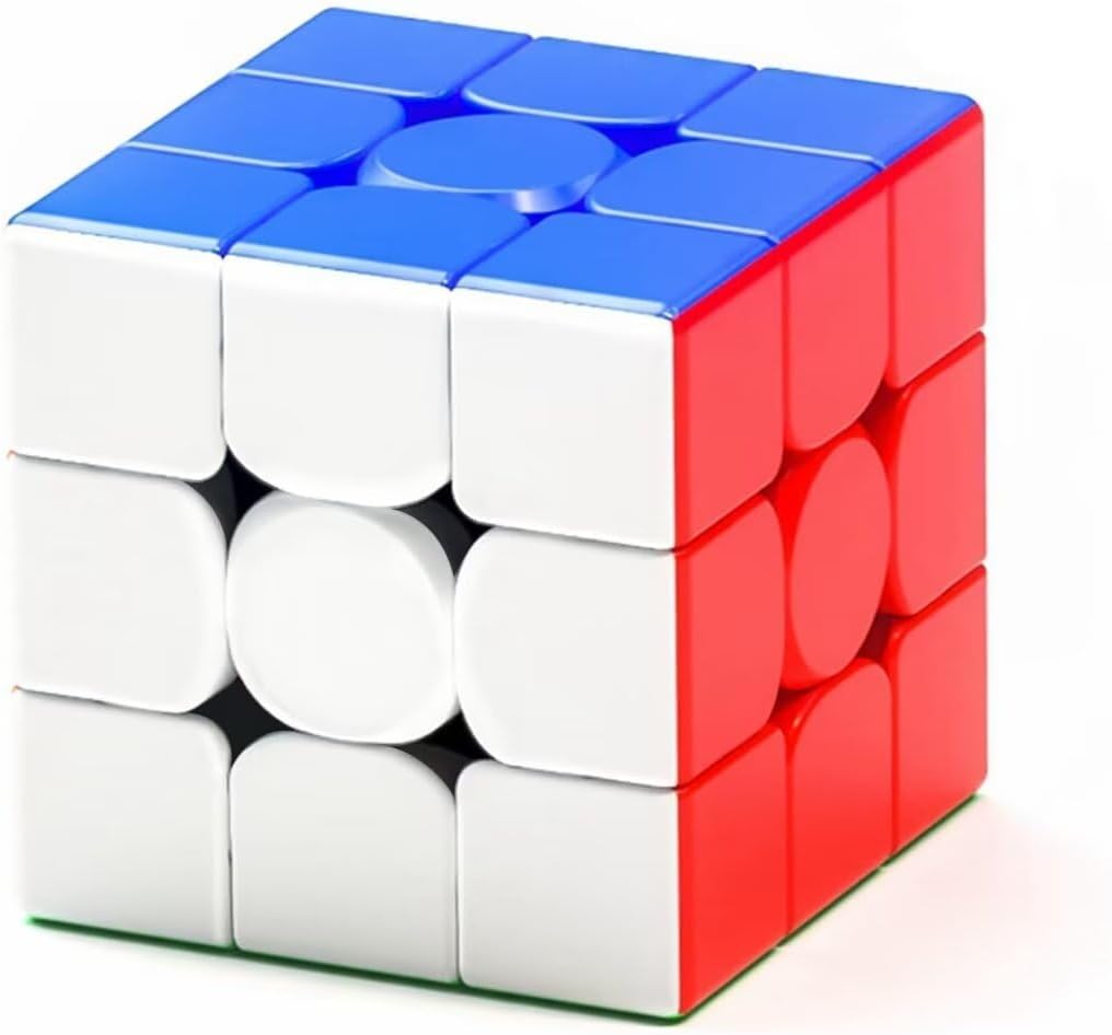 Magnetic Speed Cube 3x3 Stickerless - Professional Competition Cube with 24 Strong Magnets | 55°/35° Corner Cutting | Smooth & Fast for Adults & Kids for Speedcubers (No Logo)