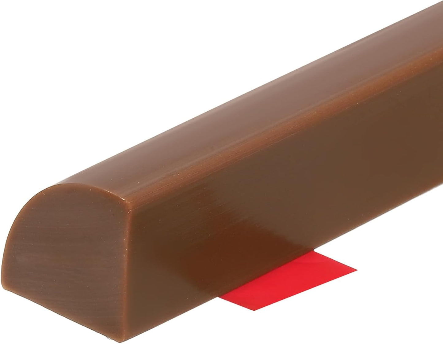 uxcell Flexible Molding Trim, 79 Inch Flexible Quarter Round Molding Silicone Peel and Stick Trim Self Adhesive Shower Water Barrier for Corner Decor Bathroom Kitchen, Brown
