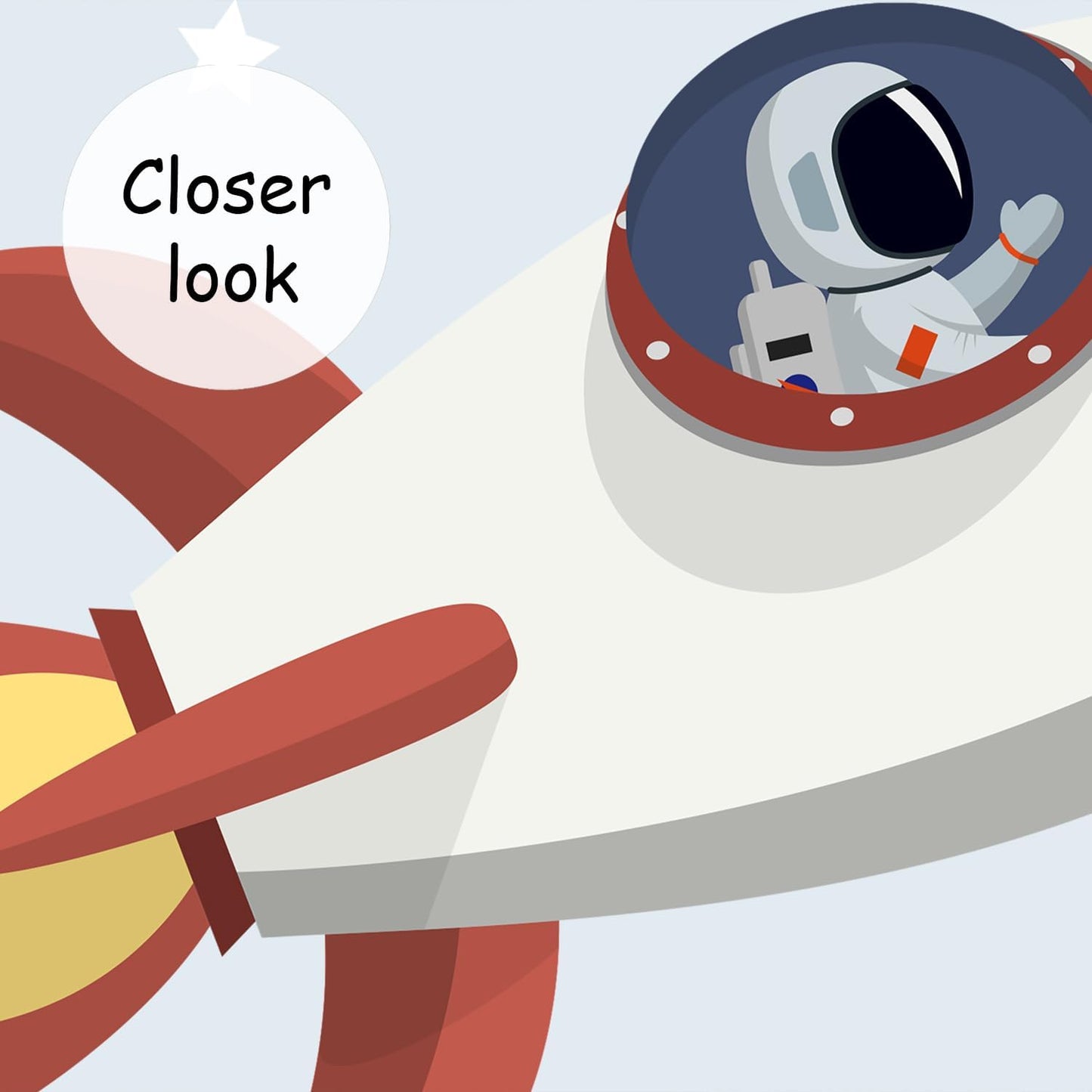 AFZEVEB-Space Mural Hand-Painted Cartoon Wallpaper for Kids Room 159"x107"(Not Peel and Stick)
