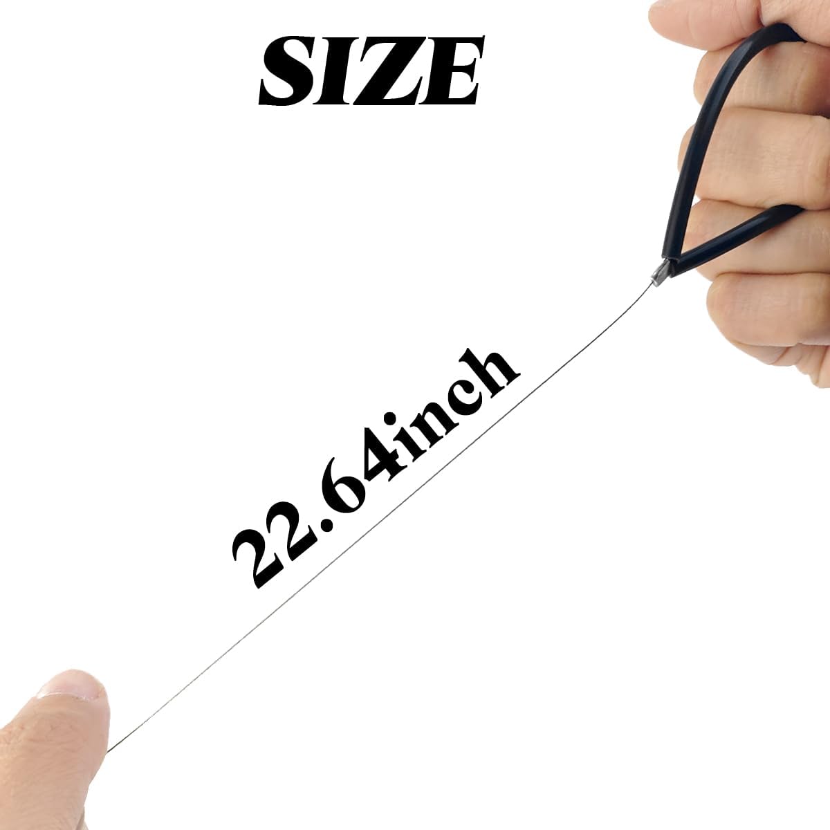 TIHOOD 6PCS Clay Cutters Wire Steel Wire Clay Cutter Pottery Tools Cut Off Tools with Rubber Handle for Clay Artist Sculpting Cheese Dough (Black)
