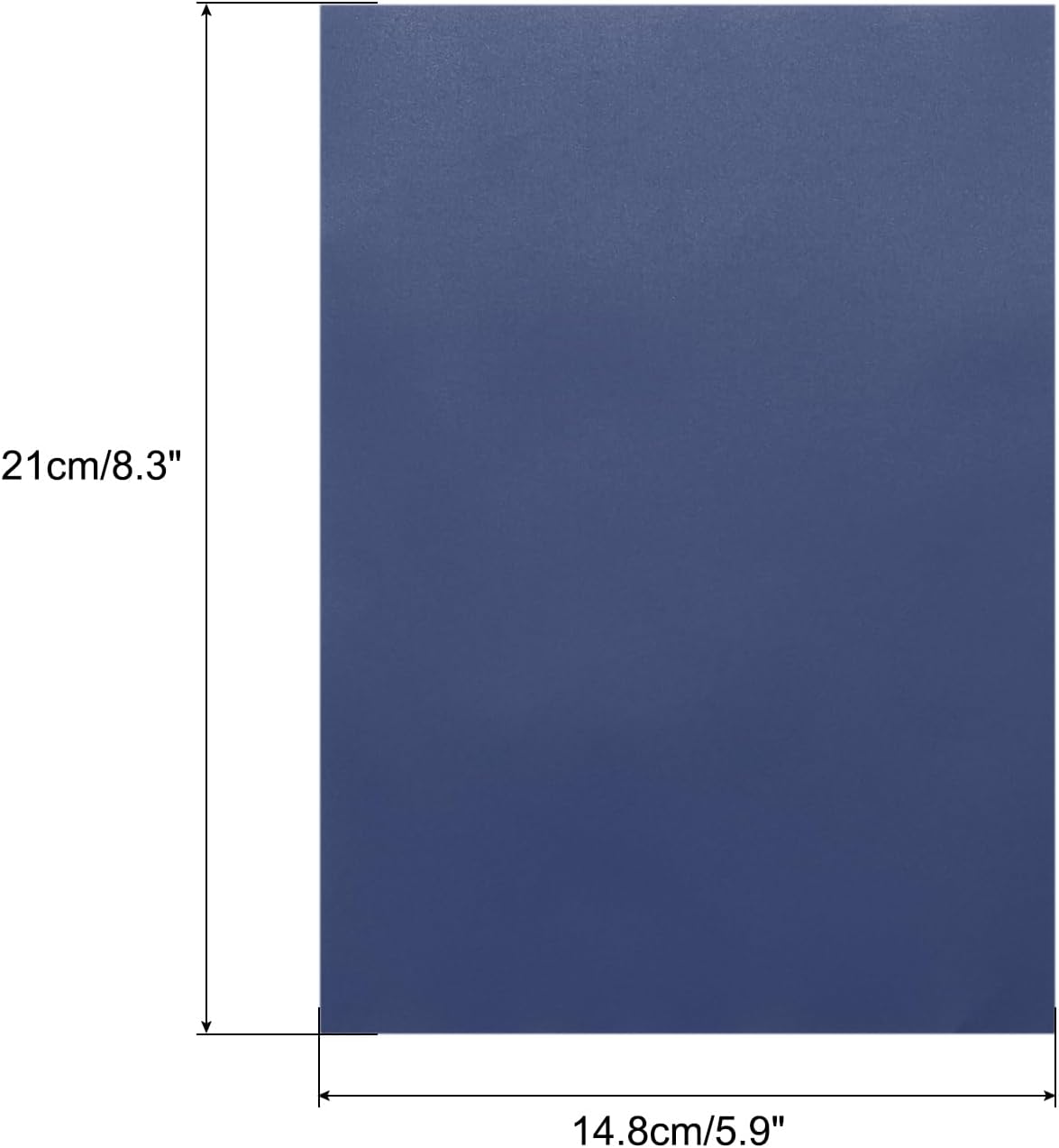 MECCANIXITY Colored Vellum Paper, 40 Sheet Deep Blue Transparency 8.3" x 5.9" Printable Vellum Paper, Translucent Vellum Sheets for Printing Wedding Invitations Ink Jet Laser Printer