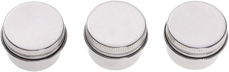 3 Piece Single Dipper Palette Cups Stainless Steel Palettes Container Cup with Clip and Lid fit for Drawing (A)