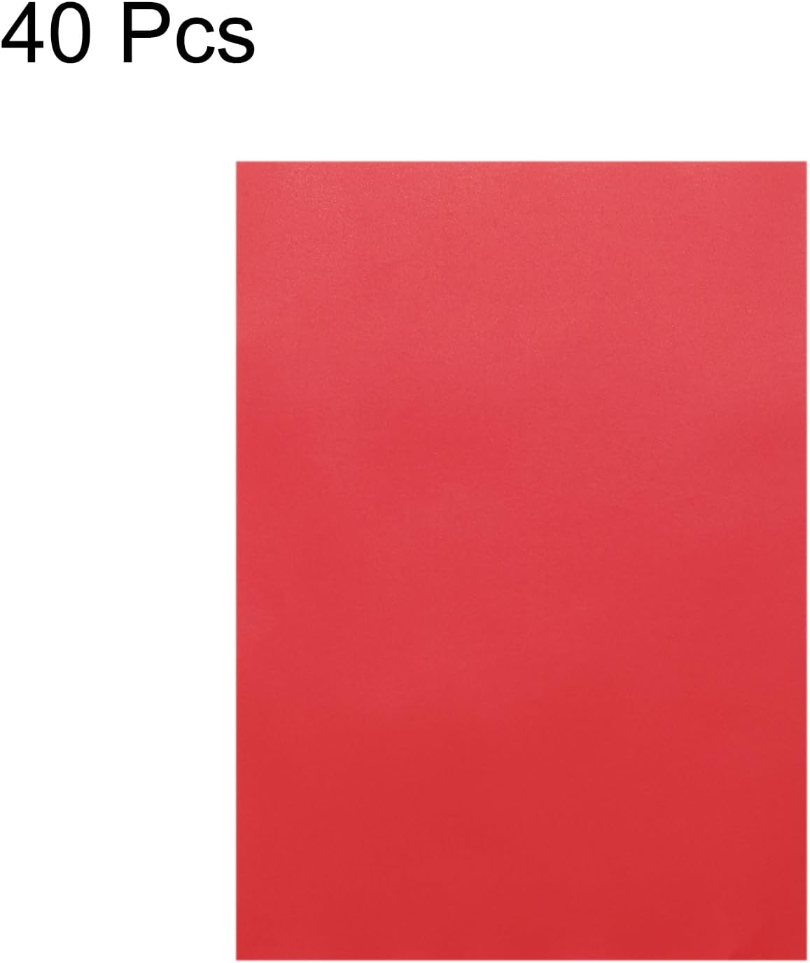 MECCANIXITY Colored Vellum Paper, 40 Sheet Red Transparency 8.3" x 5.9" Printable Vellum Paper, Translucent Vellum Sheets for Printing Wedding Invitations Ink Jet Laser Printer