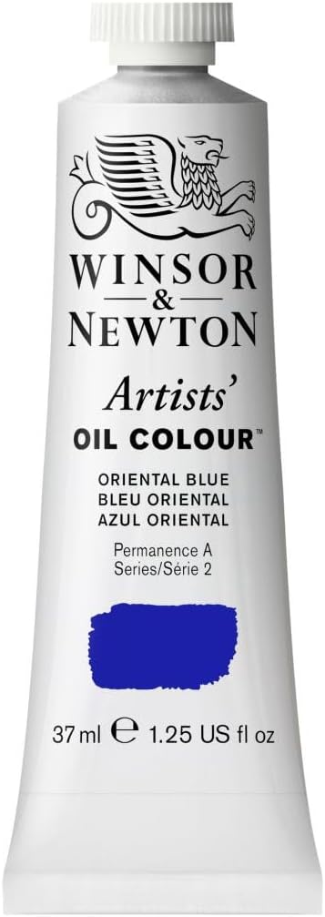 Winsor & Newton Artists' Oil Color, 37ml (1.25 oz) Tube, Oriental Blue