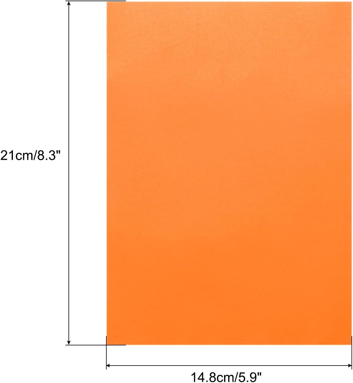 MECCANIXITY Colored Vellum Paper, 40 Sheet Orange Transparency 8.3" x 5.9" Printable Vellum Paper, Translucent Vellum Sheets for Printing Wedding Invitations Ink Jet Laser Printer