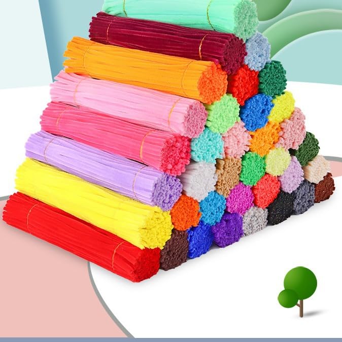 100 Pieces Pipe Cleaners Chenille Stem, Burgundy Color Pipe Cleaners Set for Pipe Cleaners Christmas DIY Arts Crafts Decorations, Chenille Stems Pipe Cleaners (Burgundy)