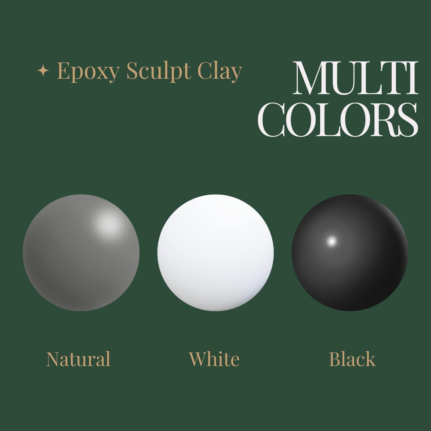 Smalltongue AB Epoxy Sculpt Clay, 2 Part Modeling Compound (A & B) 2 Pound, Epoxy Sculpture Modeling Paste Clay, for Modeling, Repair, Fill Up Retrofit and Sculpture, White