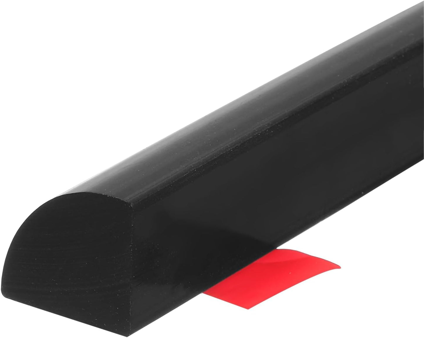 uxcell Flexible Molding Trim, 79 Inch Flexible Quarter Round Molding Silicone Peel and Stick Trim Self Adhesive Shower Water Barrier for Corner Decor Bathroom Kitchen, Black