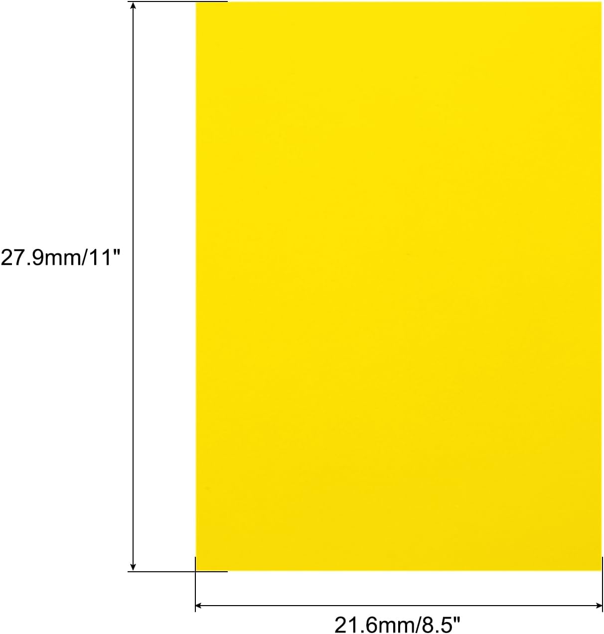 MECCANIXITY Colored Vellum Paper, 40 Sheet Lemon Yellow Transparency 8.5 x 11 Printable Vellum Paper, Translucent Vellum Sheets for Printing Wedding Invitations Ink Jet Laser Printer