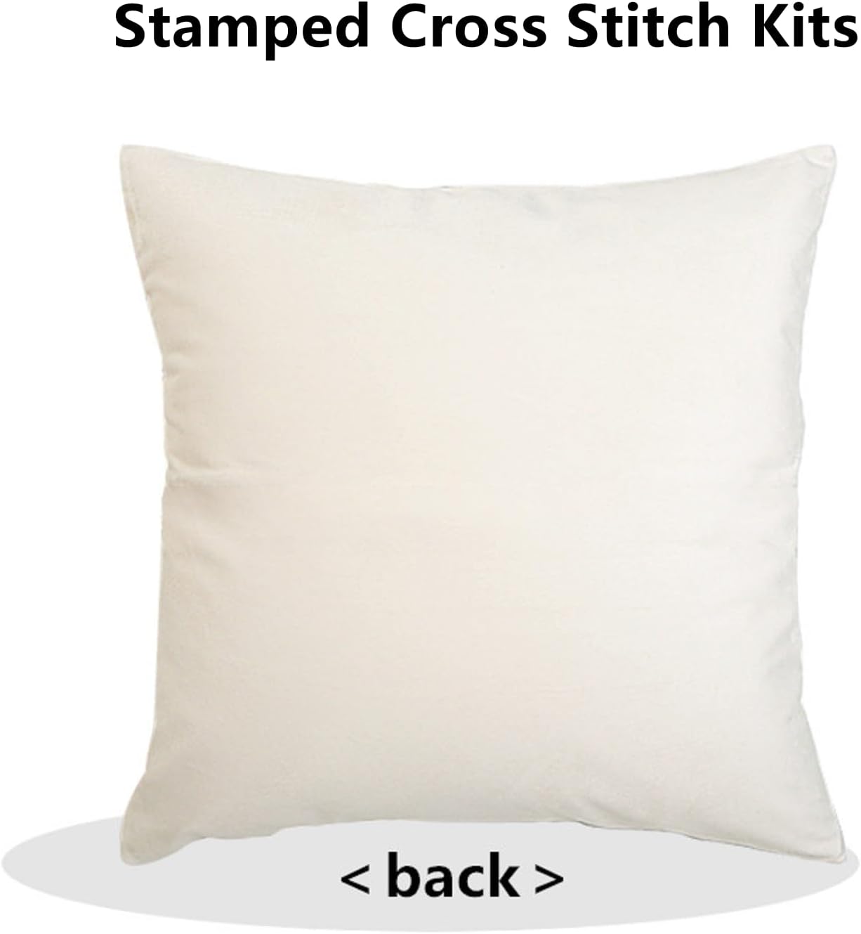 Fanxvivy Stamped Cross Stitch Kits for Adults Beginners Pillow Needlepoint Kit with Embroidery Pattern Needlework Kit Prestamped Stitches Kit 11CT Cross Stitching-Cherry Blossom Bird 18x18 inch