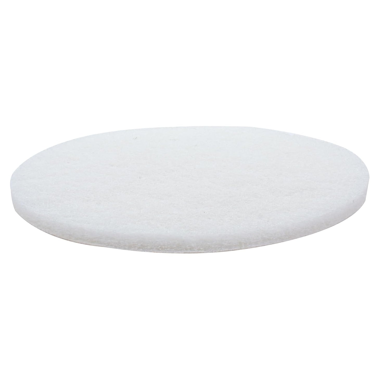 White Buffing and Polishing Pad with Hook and Loop Back | Apply Hard Wax Oils and Stain (20, 3.5 inch)