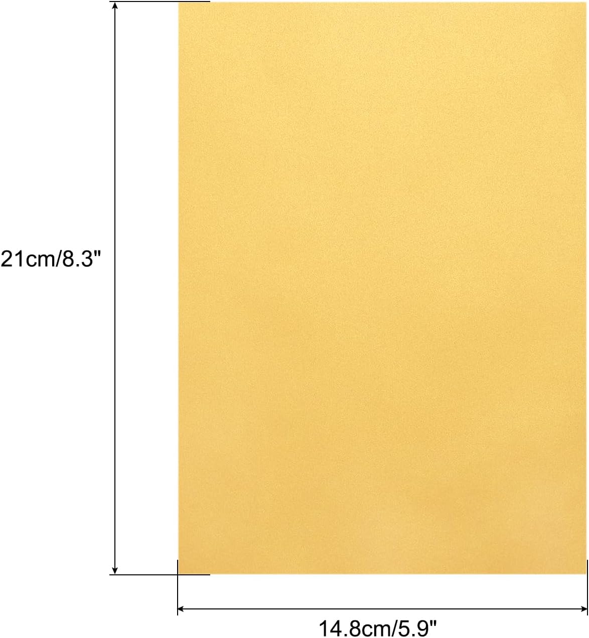 MECCANIXITY Colored Vellum Paper, 40 Sheet Gold Transparency 8.3" x 5.9" Printable Vellum Paper, Translucent Vellum Sheets for Printing Wedding Invitations Ink Jet Laser Printer