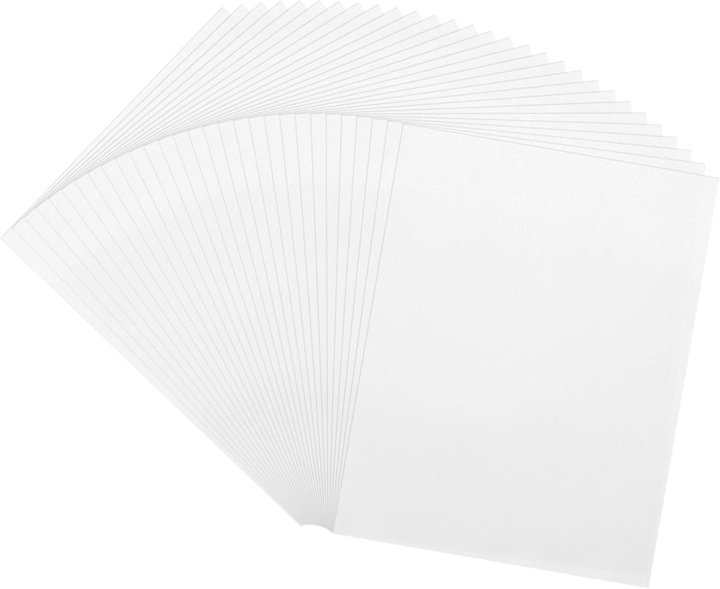 MECCANIXITY 60 Sheet Colored Vellum Paper 8.5" x 11", 100gsm Translucent Printable Vellum Sheets for Printing Wedding Invitations Inkjet Laser Printer, Silver