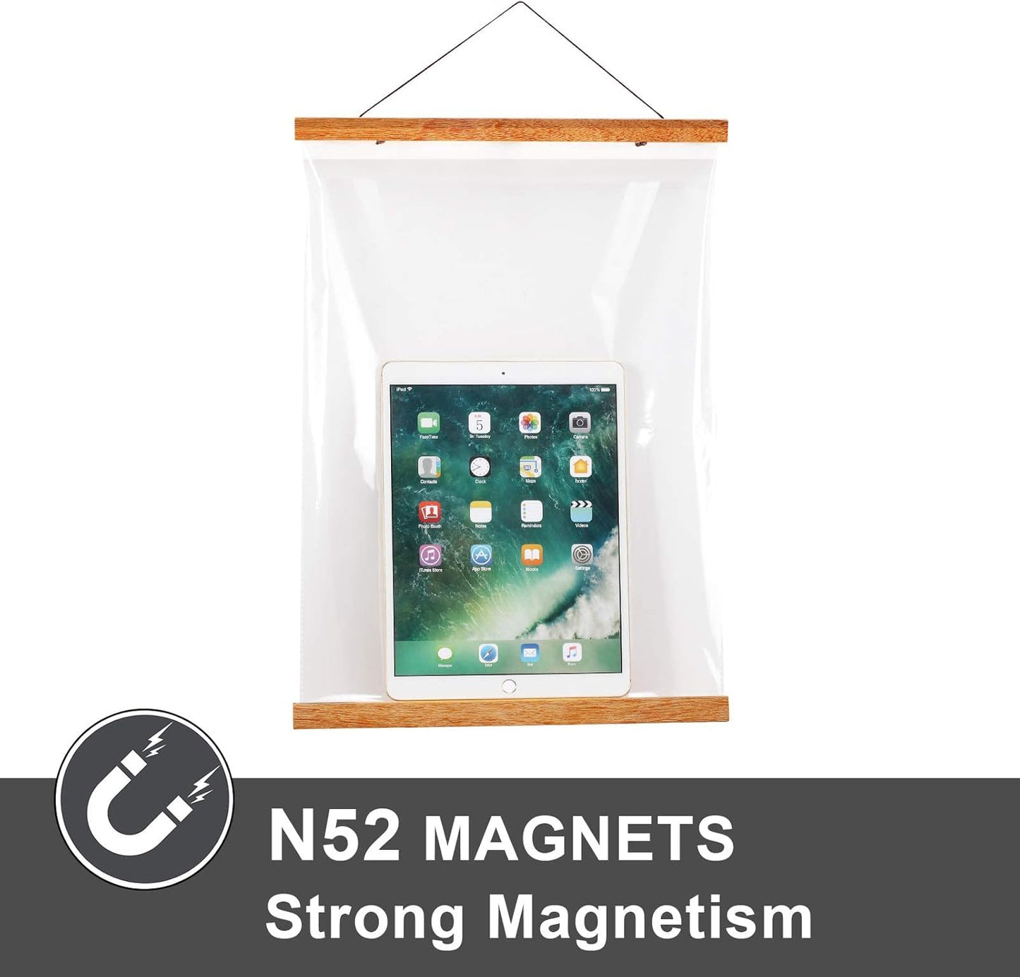 WITCOLOR Magnetic Poster Hanger Frame, 20" Wide Magnetic Hanging Frames 20x28 20x30 20x20 20x16 20x24 Magnet Poster Holder for Wall Hang Poster