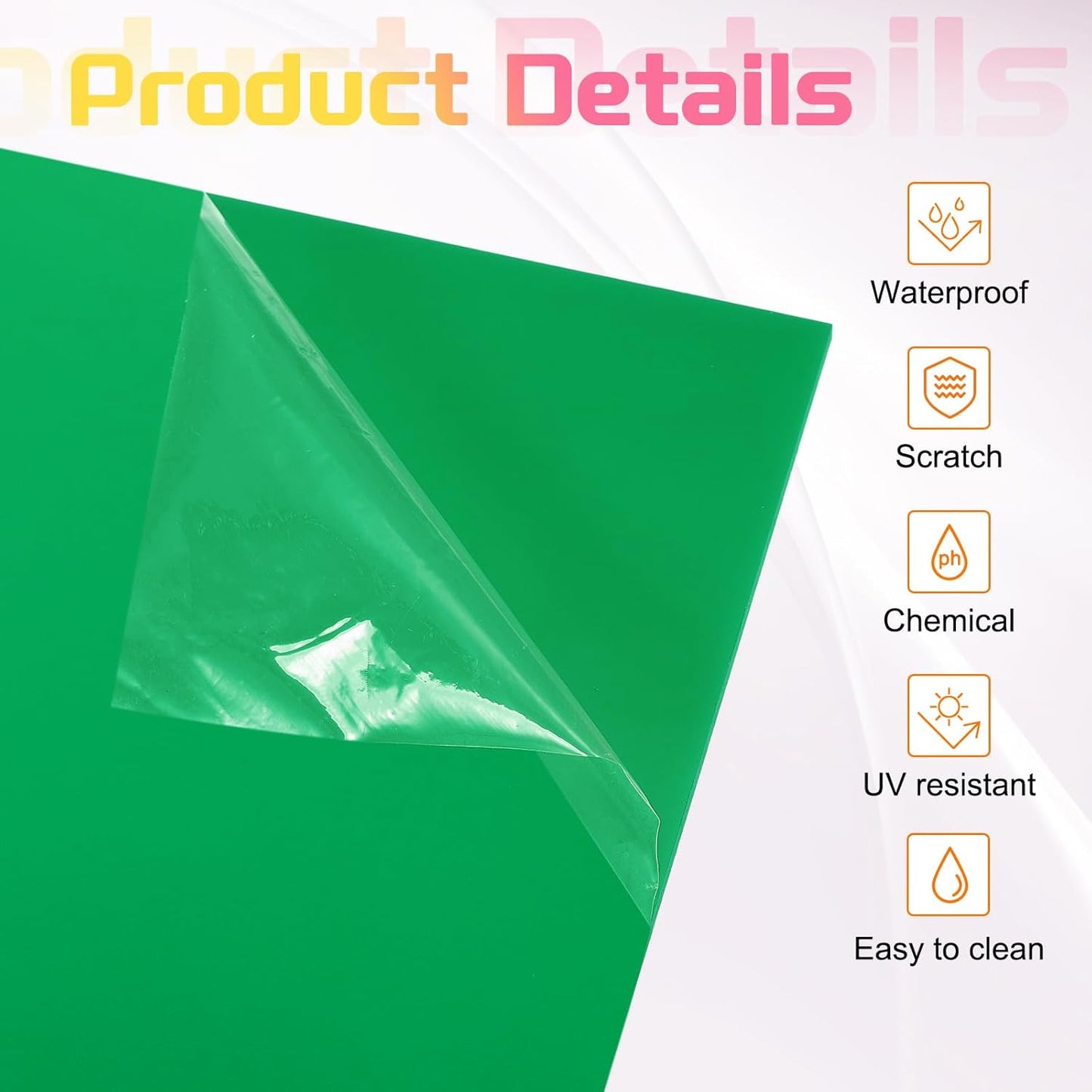 uxcell 4Pcs Acrylic Sheets 12x12 Inch Acrylic Panel 1/8 Inch-3mm Plastic Board for Picture Frames Sign Holders DIY Display Projects Craft, Green