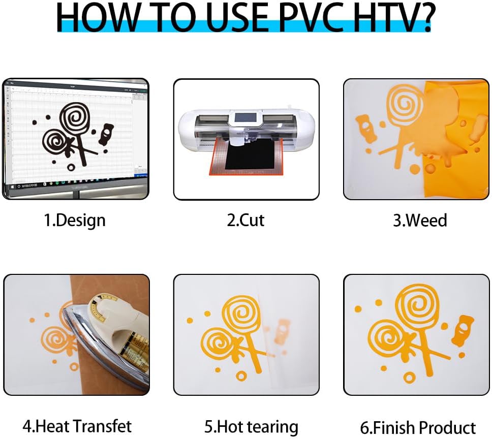 guangyintong Heat Transfer Vinyl Light Orange HTV Rolls, 12" x 12ft Light Orange Iron on Vinyl for T-Shirts, Matte Surface HTV Vinyl for All Cutter Machine Easy to Cut & Weed for Heat Vinyl Design