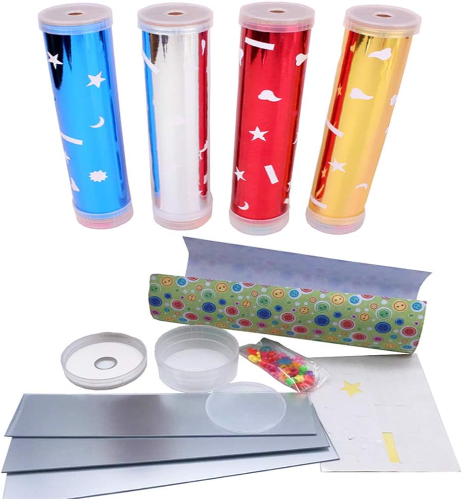 Kbraveo 3 Sets DIY Kaleidoscope Making Kit for Gifts,Party Favors,Kaleidoscope Toy Educational Science Developmental Toy