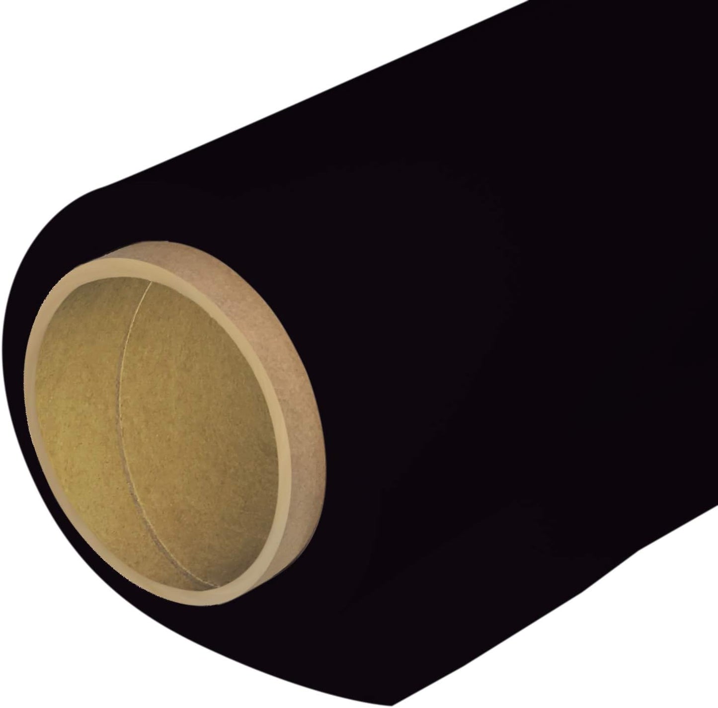 Seamless Photography Background Paper Roll, Black Photo Paper Backdrop for Photography, Video and Streaming (82''x16' Jet)